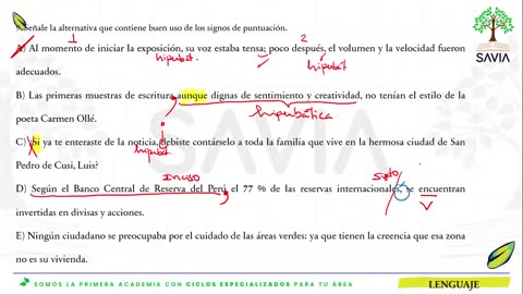 SAVIA REGULAR 2025 | Semana 18 | Lenguaje