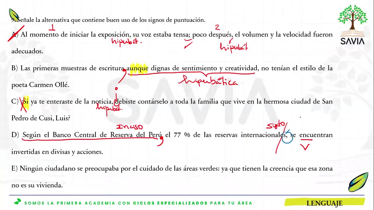 SAVIA REGULAR 2025 | Semana 18 | Lenguaje