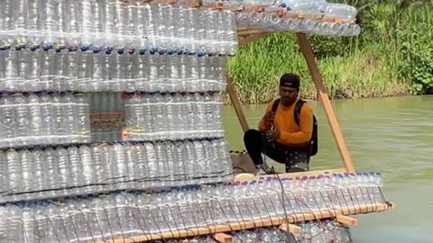 Recycling Bottles Into Boats