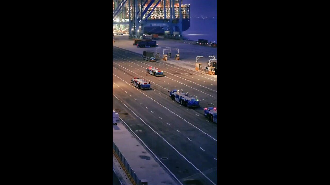 At one of China's largest terminals in Tianjin, much of the work is done