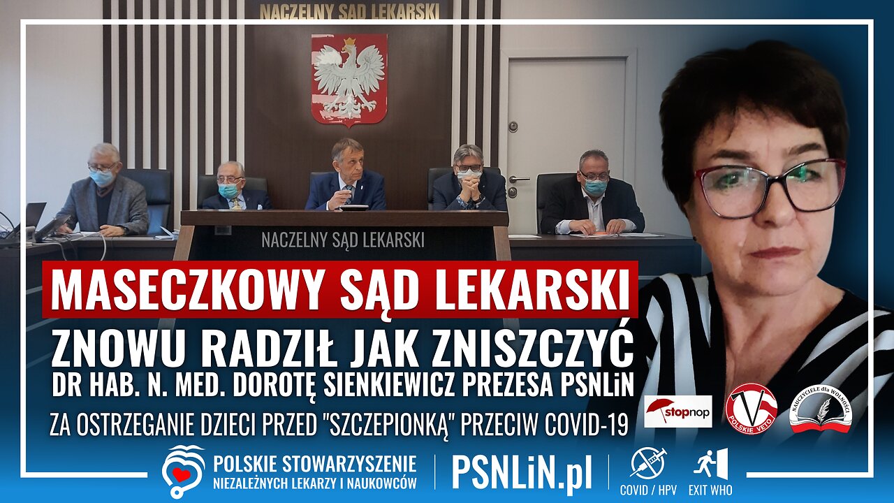 Dr hab. n. med. Dorota Sienkiewicz prezes PSNLiN przed Naczelnym Sądem Lekarskim - 13.02.2025 r.