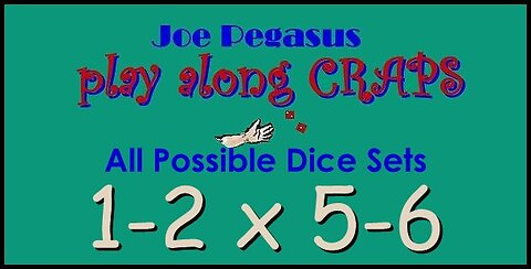 1-2 x 5-6 Dice Set Hard Table