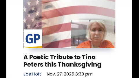 A POETIC TRIBUTE TO TINA PETERS THIS THANKSGIVING