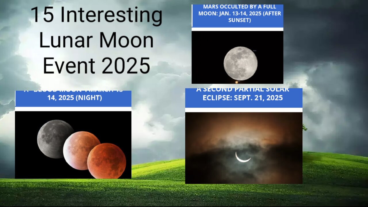 15 Rare Interesting moon Events Lunar Year 2025