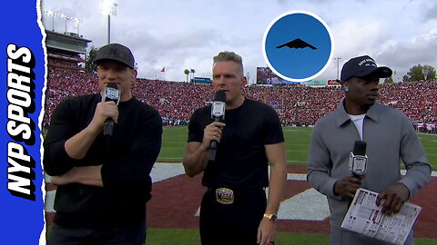 Pat McAfee tells co-hosts: "I just got a red, white and boner!"