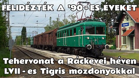 2025.05.04. Retró tehervonat a Ráckevei héven. Fotósmenet LVII-es Tigrisekkel és ősrégi Gg kocsikkal