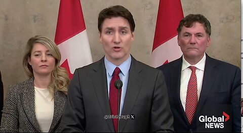 BREAKING: Justin Trudeau declares a 25% tariff on U.S. imports in retaliation to Trump’s announcement of tariffs on both Canada and Mexico