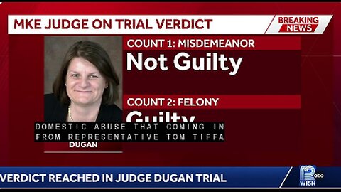 JUDGE DUGAN FOUND GUILTY OF FELONY CHARGE