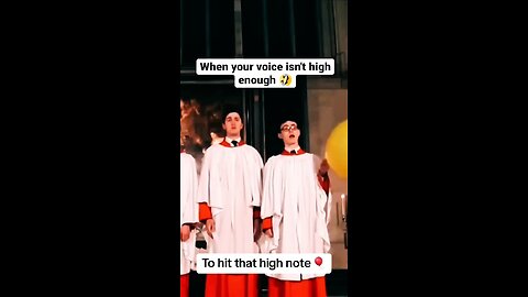 When your voice isn't high enough 😂