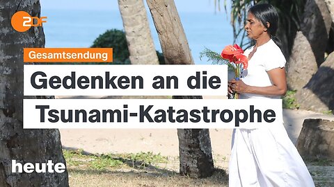 heute 19:00 Uhr vom 26.12.2024 Gedenken an Tsunami-Katastrophe, Winter in Gaza