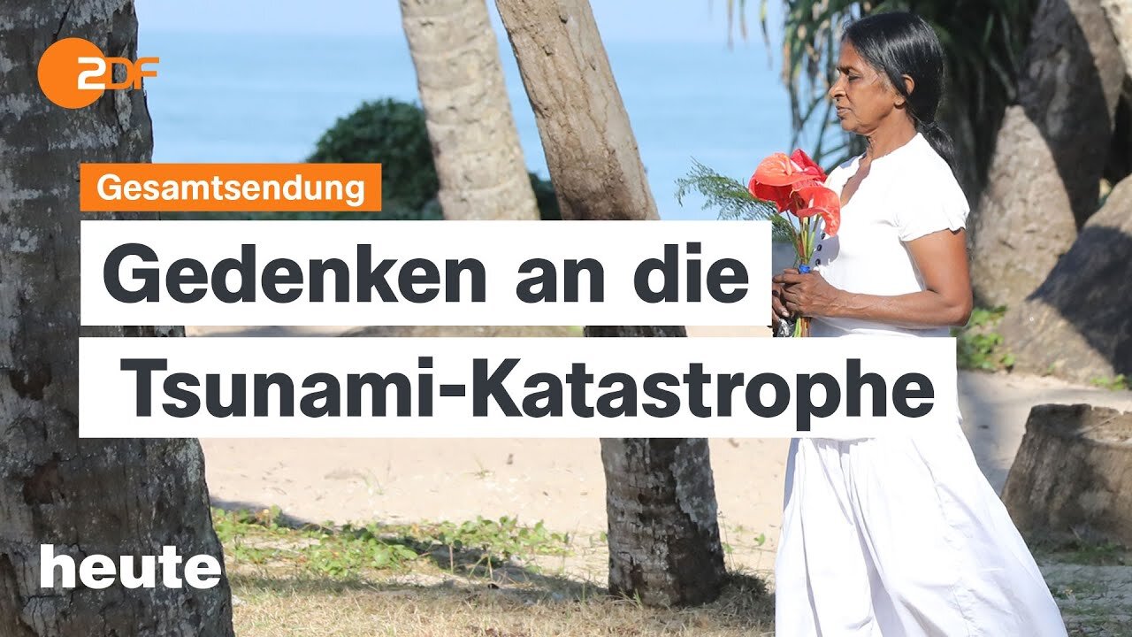 heute 19:00 Uhr vom 26.12.2024 Gedenken an Tsunami-Katastrophe, Winter in Gaza