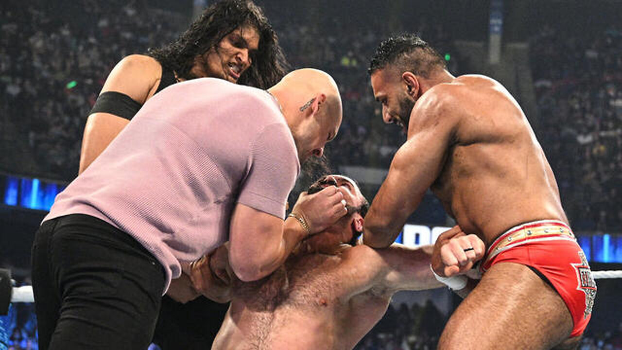 Happy Corbin leads a 4-on-1 ambush against Drew McIntyre: SmackDown, March 11, 2022 @WWE