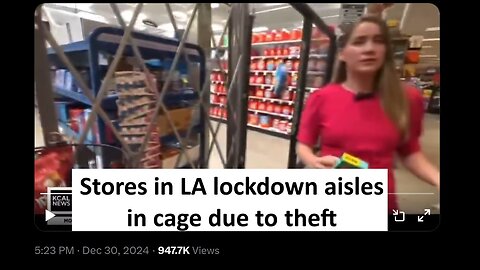 Store in LA has entire aisle in glass cage