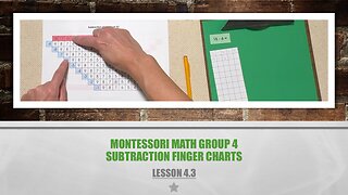 Math Group 4 (Lesson 4.3): Subtraction Finger Charts