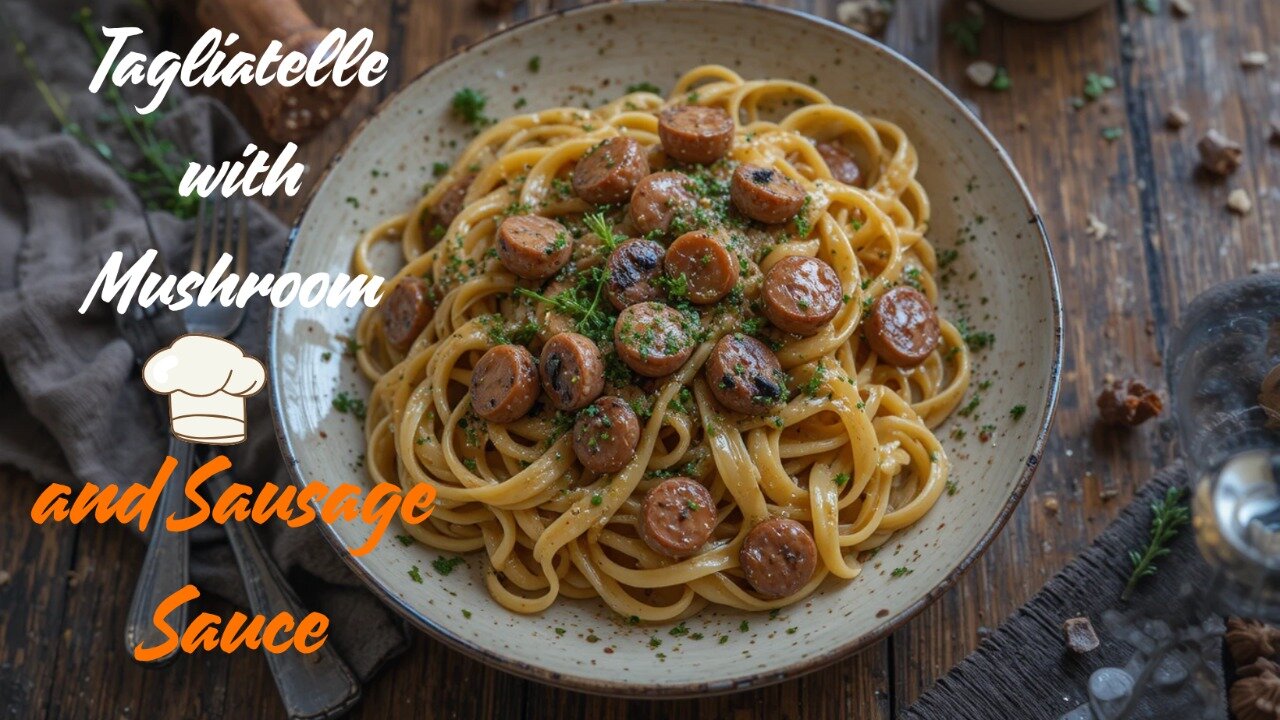 How to Make Tagliatelle with Mushrooms & Italian Sausage Like an Italian Chef!