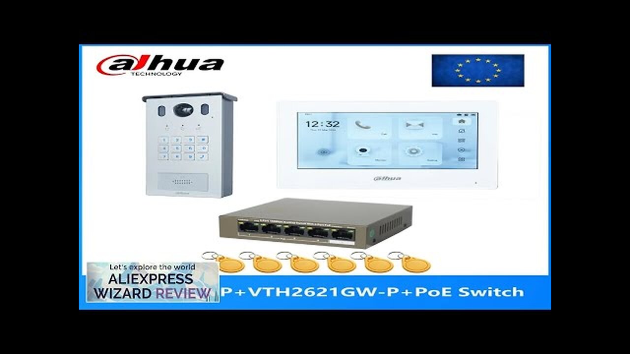 Dahua Multi-Language IP Video Intercom KITVTO3221E-P & VTH2621GW-P & PoE switchsupport Review