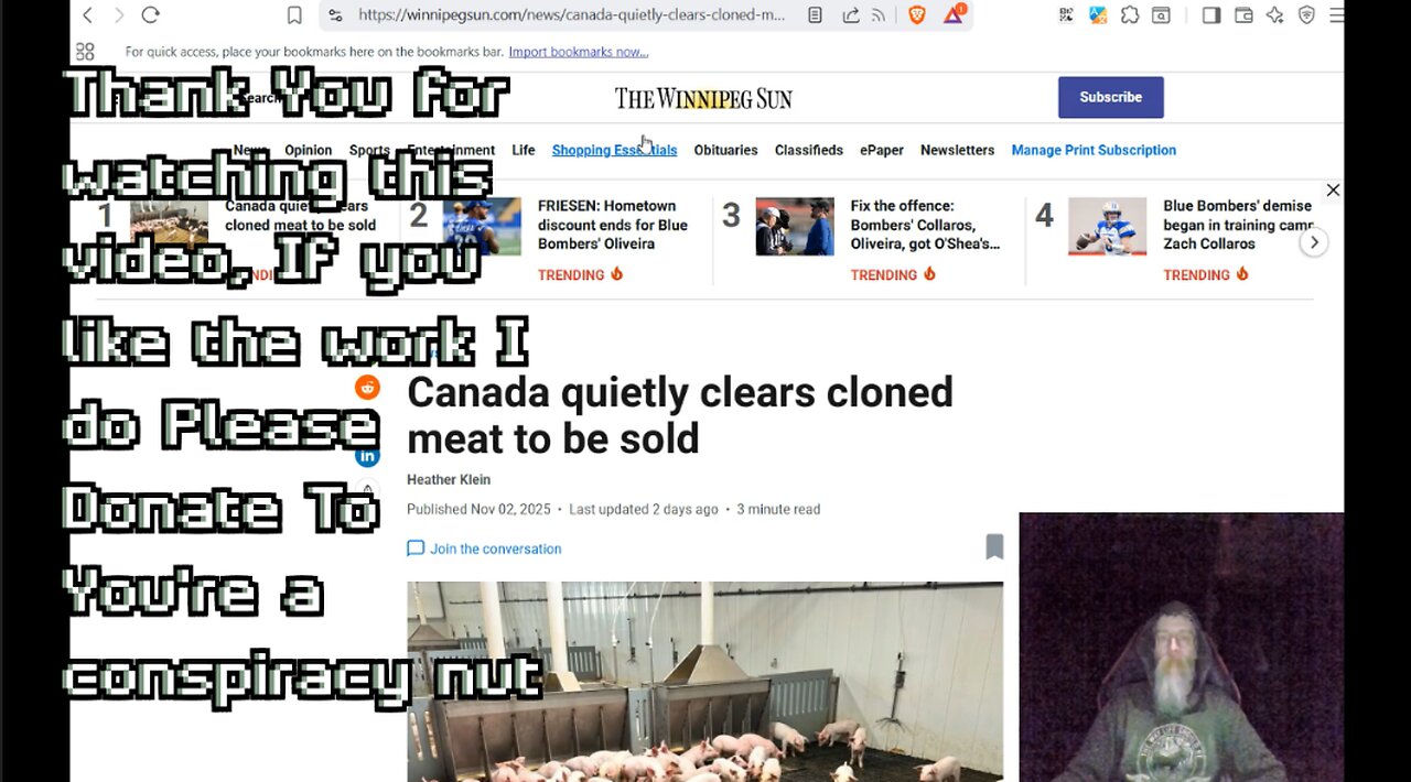 Canada joins the list of Countries that refuse to inform people about cloned meat being sold
