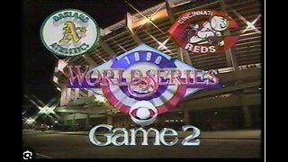 Oakland Athletics at Cincinnati Reds, 1990 World Series Game 2, October 17, 1990