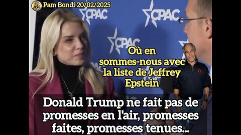 🔴 Où en sommes-nous avec la liste de Jeffrey Epstein