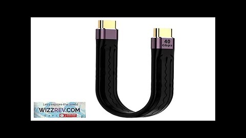 PD100W USB4.0 Data Cable USB-C Male to Type-C Male/Female FPC Short Cable Review