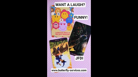 SOMETIMES YOU JUST HAVE TO LAUGH! IT'S BETTER THAN CRYING! #TAROTREADING #SHORTS #negative #FUNNY