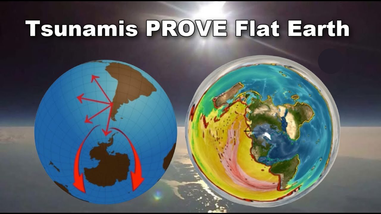 Tsunamis Never Wrap Around Antarctica proving FLAT EARTH