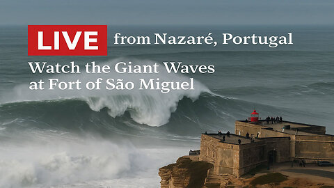 🌊 LIVE Nazaré Giant Waves Portugal