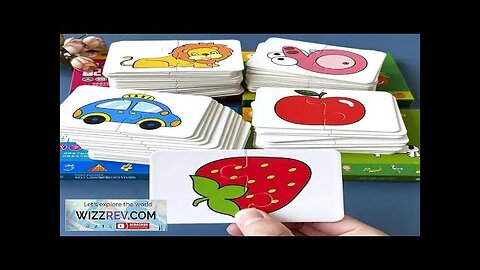 32 Pcs Enlightenment Card Matching Puzzle Early Education Cartoon Pattern Cognitive Boys Review