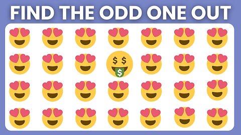 🔍 Find the ODD One Out! 🤔 | Fun Emoji Quiz