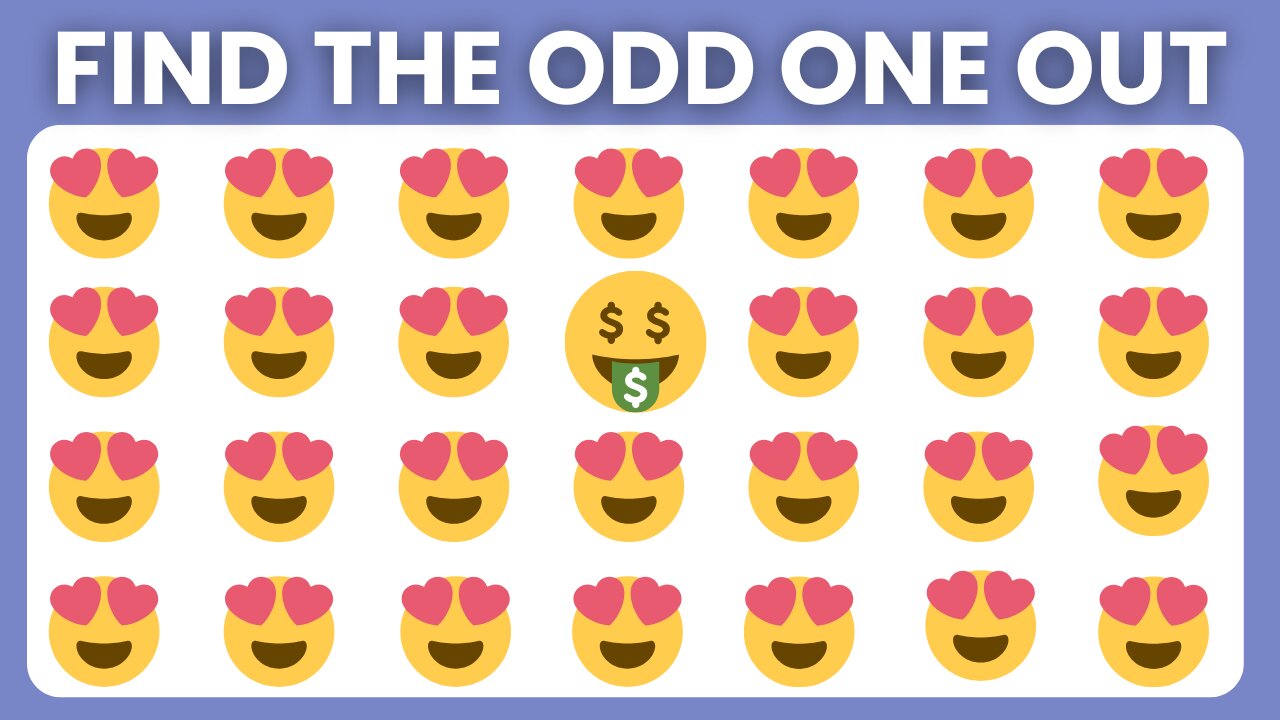 🔍 Find the ODD One Out! 🤔 | Fun Emoji Quiz