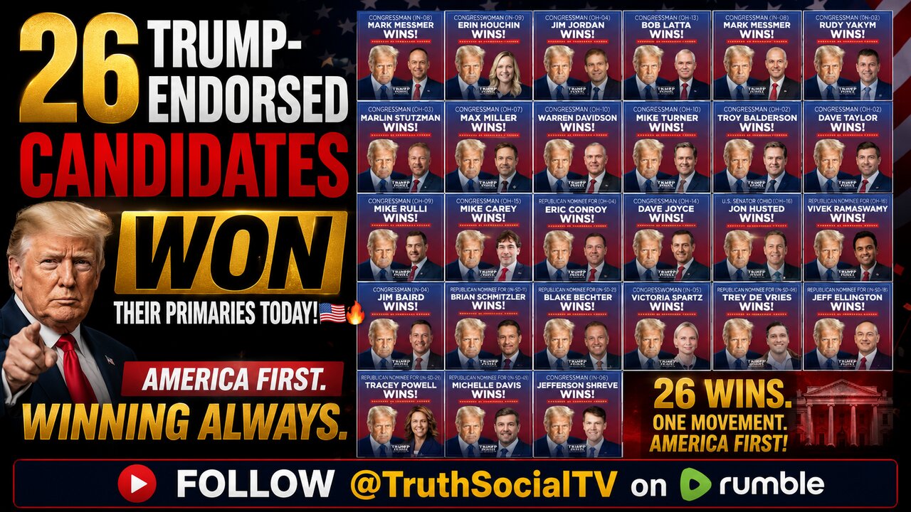 26 for 26 — Every Trump-Endorsed Candidate WINS Their Primary
