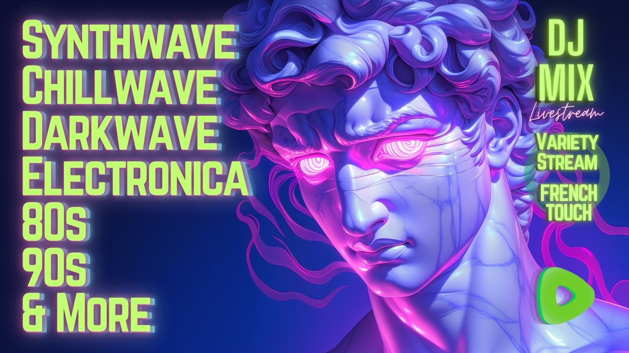 Friday Night Synthwave 80s 90s Electronica and more DJ MIX Livestream French Touch | Variety Stream Edition