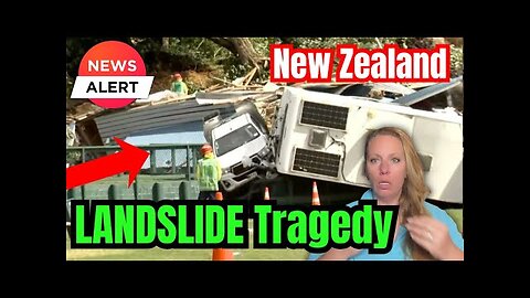 RVs CRUSHED ON TOP OF EACH OTHER ! Terrible Landslide rolls over busy Campground in New Zealand !