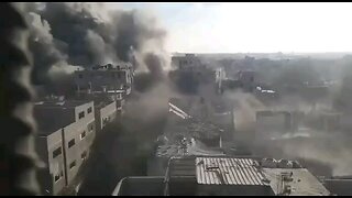 Footage from the Israeli strike in Gaza in response to Hamas attack