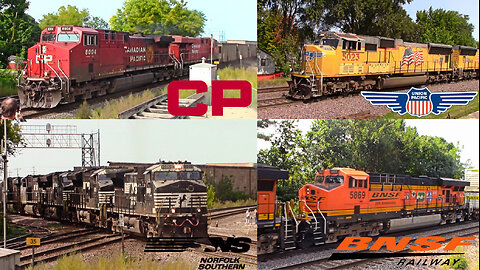 Railfanning in Rochelle IL Feat. CP Power, UP SD70M's, 25th Anniversary Unit, and a NS Dash 9