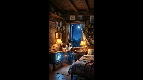 A Quiet Night of Dreams Ghibli-Inspired Anime night