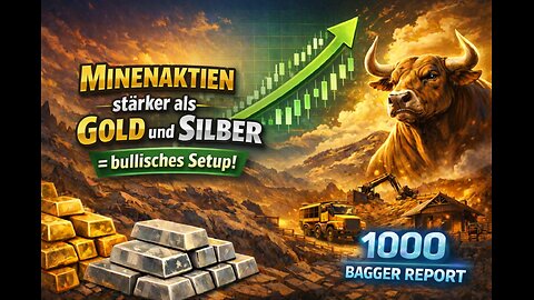 Minenaktien stärker als Gold und Silber = bullisches Setup!