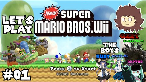 And So It Begins... Old Let's Play New Super Mario Bros. Wii (Wii) - World 1 - #01 w/The Boys