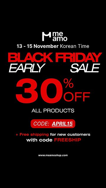 Early Black Friday 3 days ONLY 30%