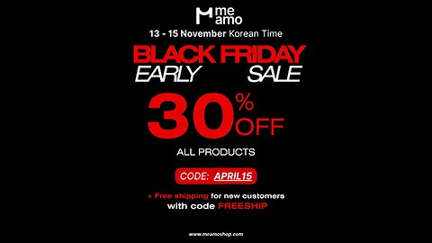 Early Black Friday 3 days ONLY 30%