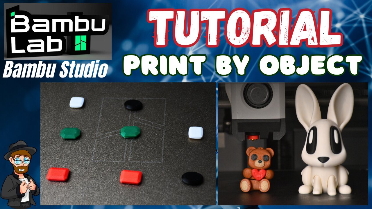 "Print by Object" Tutorial: Bambu Studio - How to Print Objects "one at a time" on a 3D Printer