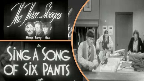 Highlights of Sing a Song of Six Pants (1947) – The Three Stooges’ Hilarious Tailor Shop Mayhem