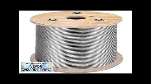 VEVOR 3/16 Inch 7x19 Stainless Steel Aircraft Cable Reel 500FT Stainless Steel Review