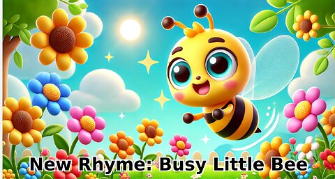 "The Busy Little Bee | Fun Cartoon Rhyme for Kids | Kinder Fun"