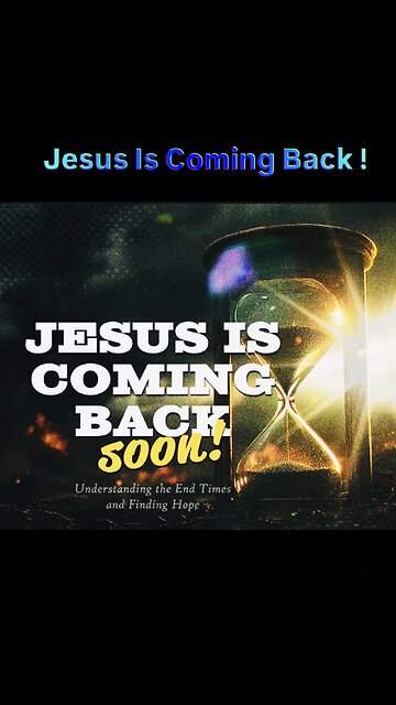 I can hear the cry! Jesus is coming back!