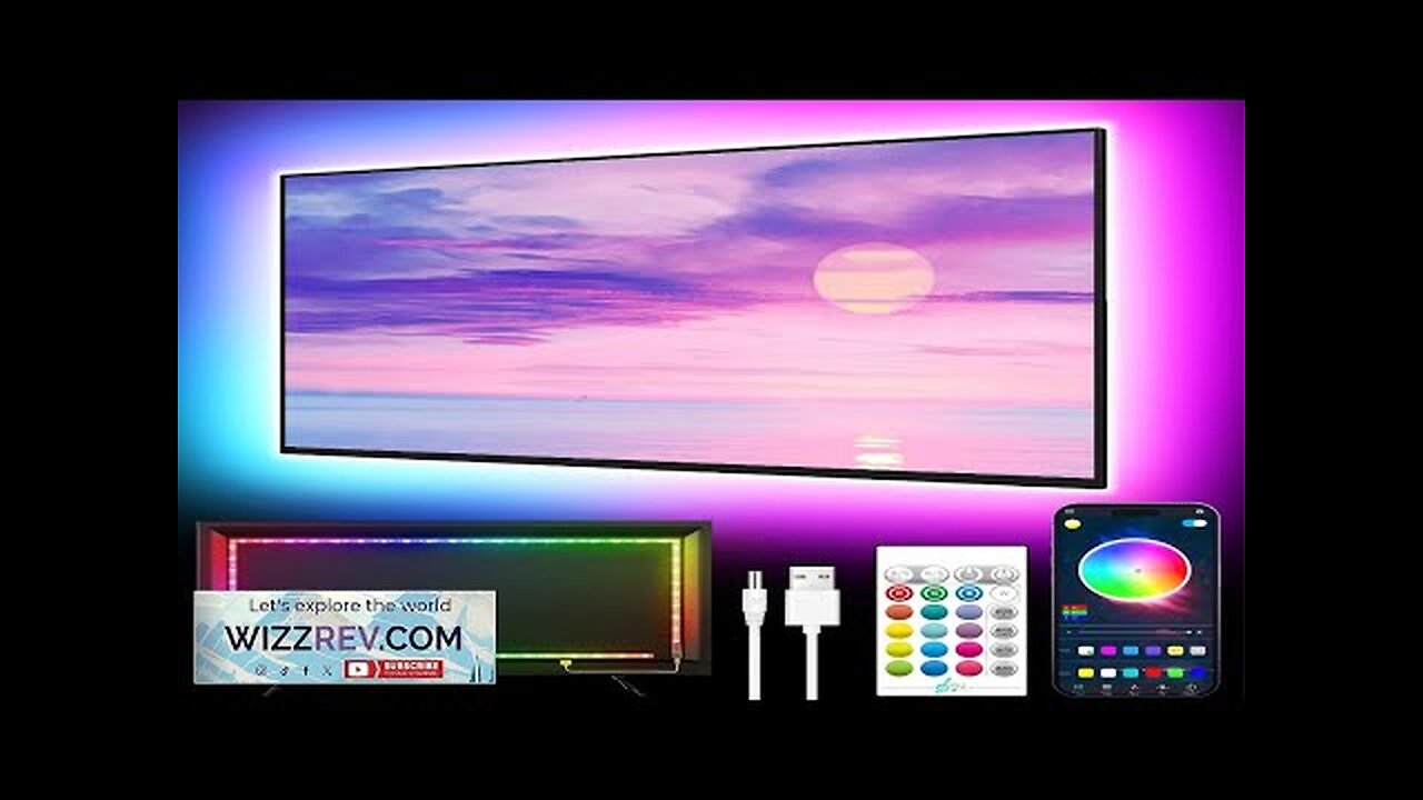 GIPOYENT TV LED Backlight Light Strip Bluetooth APP Control Music Sync RGB Review