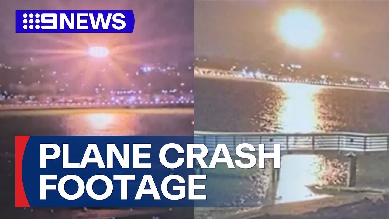 New video emerges of Washington midair collision | 9 News Australia