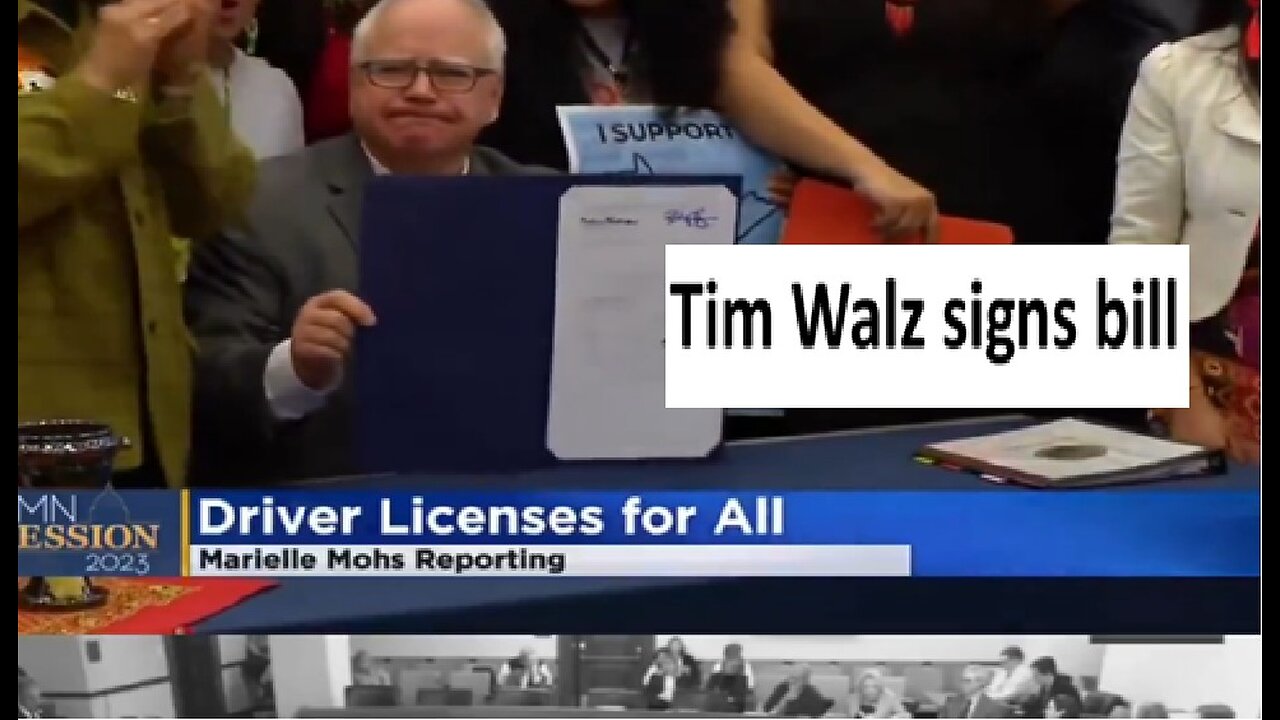 Tim Walz signs “Drivers License for all” law, anyone including illegals can get IDs now