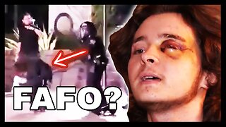 Charging Protester Gets BLINDED By Officer