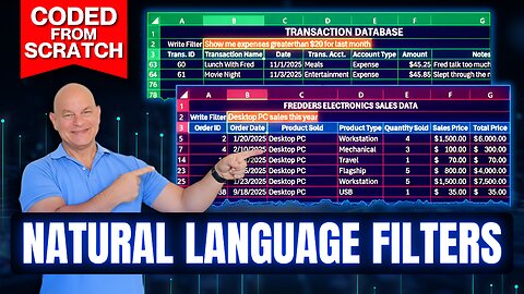 Build An AI Natural Language Filter In Excel (VBA From Scratch)